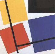 Theo van Doesburg Simultaneous Counter-Composition (mk09) USA oil painting artist